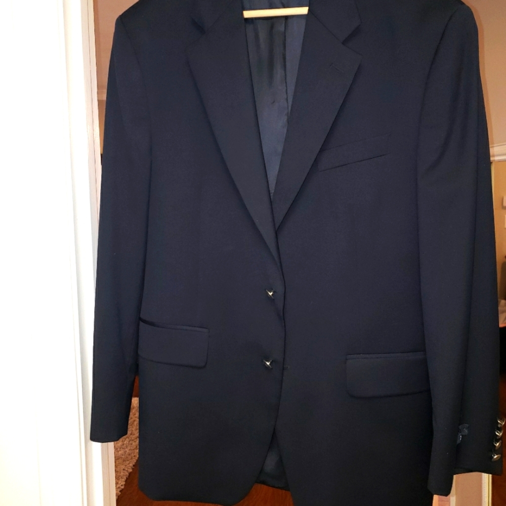 Izod Navy Blazer Wool 41R